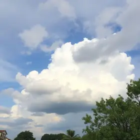 céu parcialmente limpo