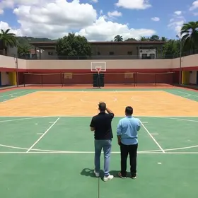 nova quadra poliesportiva em Teófilo Otoni