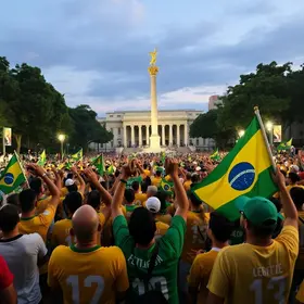 torcedores praça tiradentes seleção