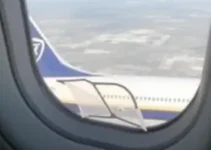 vídeo avião Ryanair janela quebrada